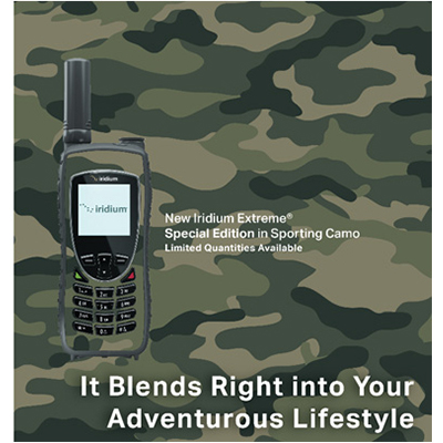 Camo Iridium Satellite Phone 9575 Extreme