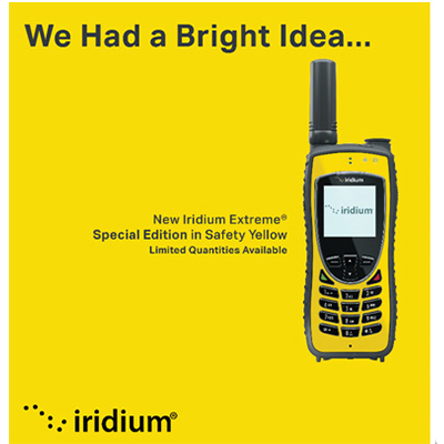 Yellow Iridium Satellite Phone 9575 Extreme